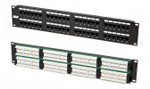 Патч-панель 19", 1U, 48 портов RJ-45, категория 5e, Dual IDC, Hyperline PP2-19-48-8P8C-C5e-110D