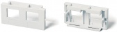 Вставка 25х50 для 2-х Keystone Jack Hyperline SIP-SBB2-2-WH