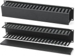 Hyperline CM-2U-PL-COV Кабельный организатор с пластиковыми кольцами и крышкой, 19", 2U