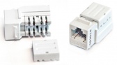 Вставка Keystone Jack RJ-45(8P8C), категория 6, 110 IDC, заделка NE-TOOL, белая Hyperline KJNE-8P8C-C6-90-WH