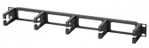 Hyperline CM-1U-PL Кабельный организатор с пластиковыми кольцами, 19", 1U