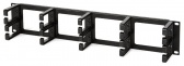 Hyperline CM-2U-PL Кабельный организатор с пластиковыми кольцами, 19", 2U