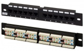 Патч-панель 10", уст. размер 254 мм, 12 портов RJ-45, категория 5e, Dual IDC, Hyperline PP-10-12-8P8C-C5e-110D