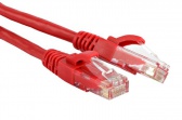 Патч-корд UTP, Cat.5е, LSZH, 0.3 м, красный, Hyperline PC-LPM-UTP-RJ45-RJ45-C5e-0.3M-LSZH-RD